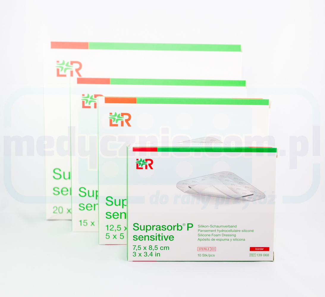 Suprasorb P sensibil 10*10 cm margine 1 buc